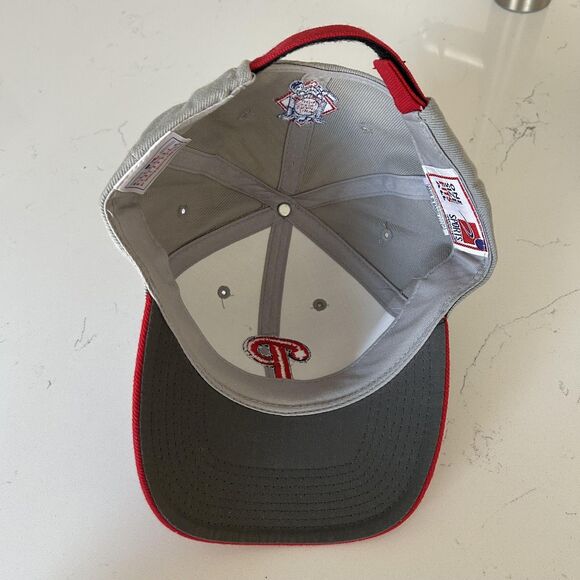 Vintage Philadelphia Phillies Hat Cap Strap Back MLB Baseball Sports Specialties - Picture 11 of 14